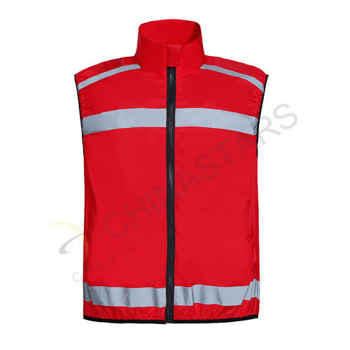 Red reflective sports vest