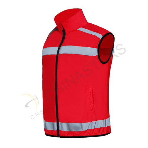 Red reflective sports vest