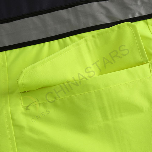 Fluorescent yellow reflective cycling vest