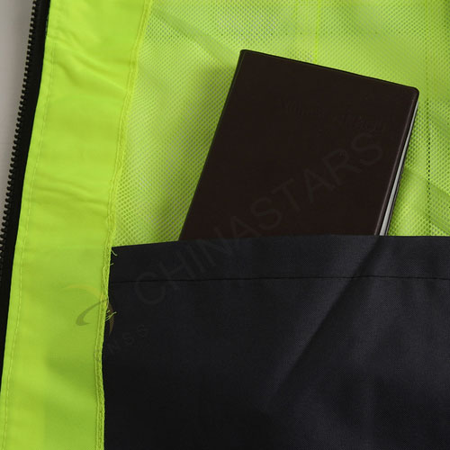 Fluorescent yellow reflective cycling vest