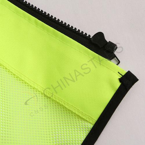 Fluorescent yellow reflective cycling vest