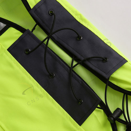 Fluorescent yellow reflective cycling vest