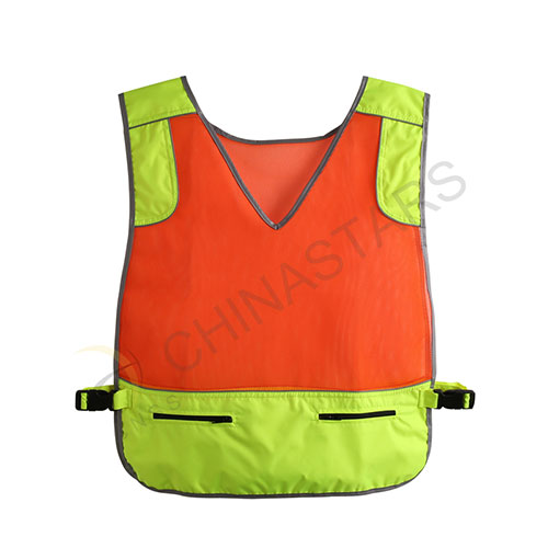 Hi-vis reflective vest for athelets