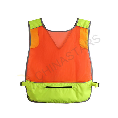 Hi-vis reflective vest for athelets
