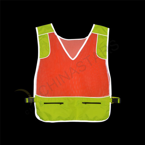 Hi-vis reflective vest for athelets