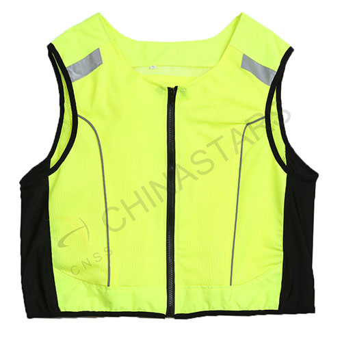 Hi-vis safety vest for cycling