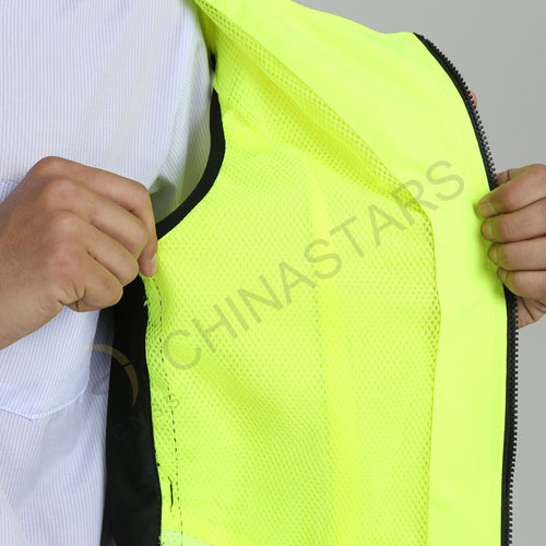 Hi-vis safety vest for cycling