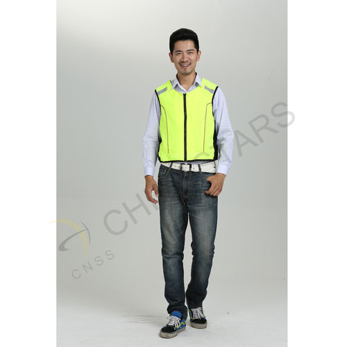 Hi-vis safety vest for cycling