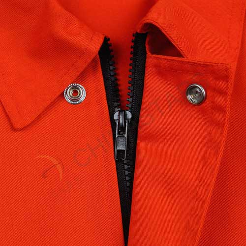 Giubbino catarifrangente in arancione fluo
