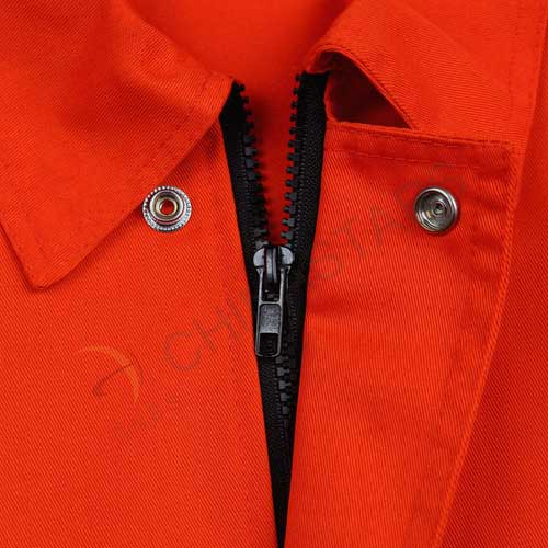 Reflective jacket in fluorescent orange