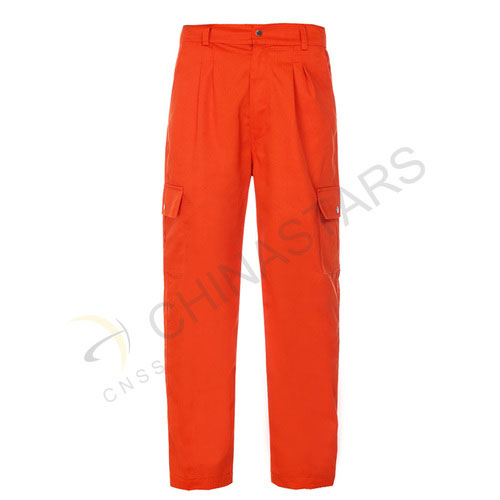 Pantalon haute visibilité orange fluo