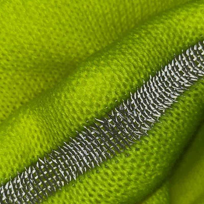 Bonnet d'hiver en tricot côtelé réfléchissant jaune haute visibilité