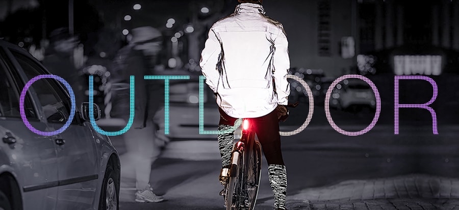 Outdoor reflective fabric application Outdoor reflective fabric application