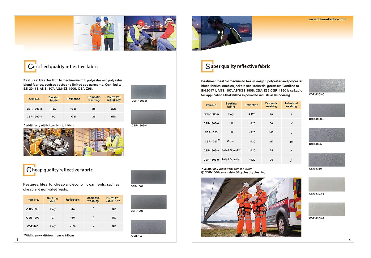 Reflective Material Catalogue