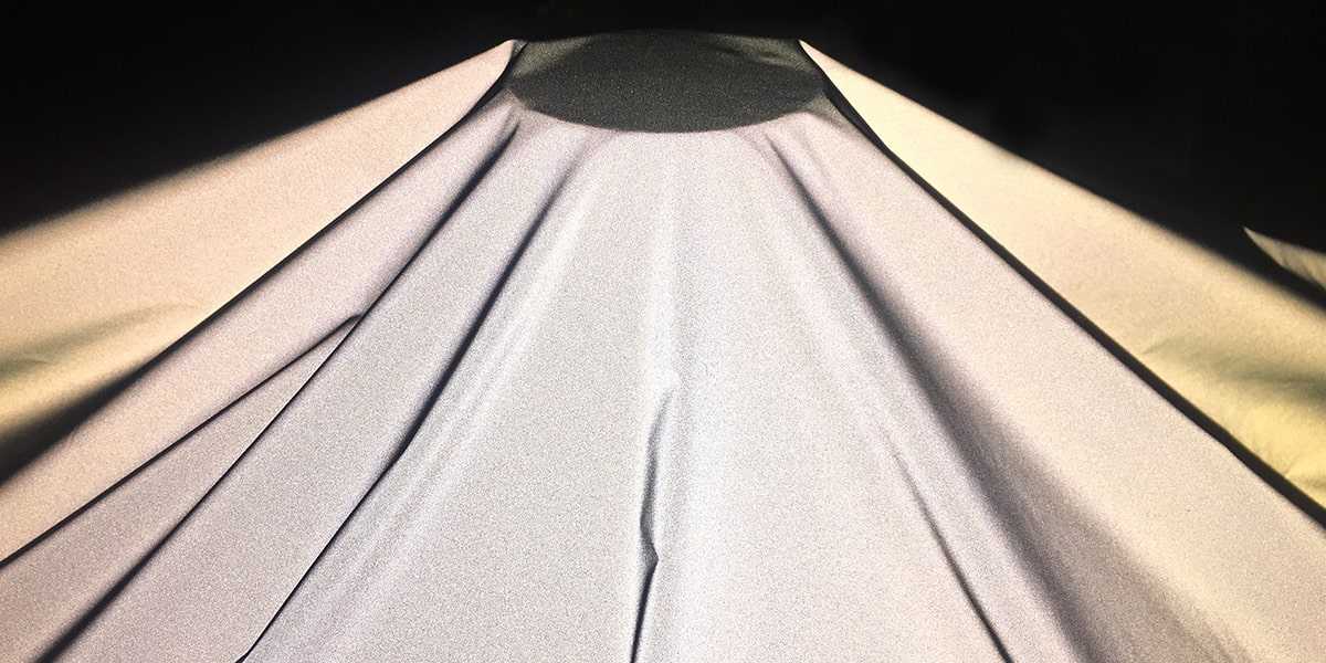 Tessuto riflettente leggero e ultra morbido