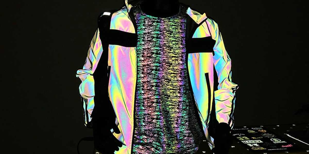 New Arrival Of Rainbow Reflective Printing Fabric