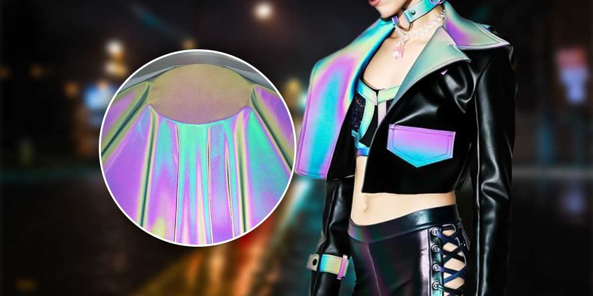 Quality improvements for rainbow reflective fabric