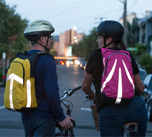 DIY a unique reflective backpack to keep yourself safe