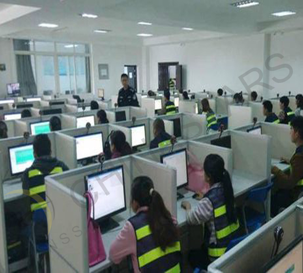 China Vehicle Administration exams require students wear safety vest