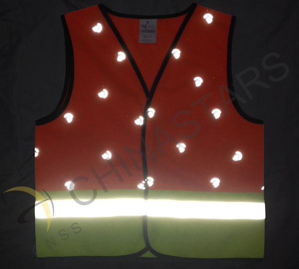 Wearing safety vest ensure students road safety