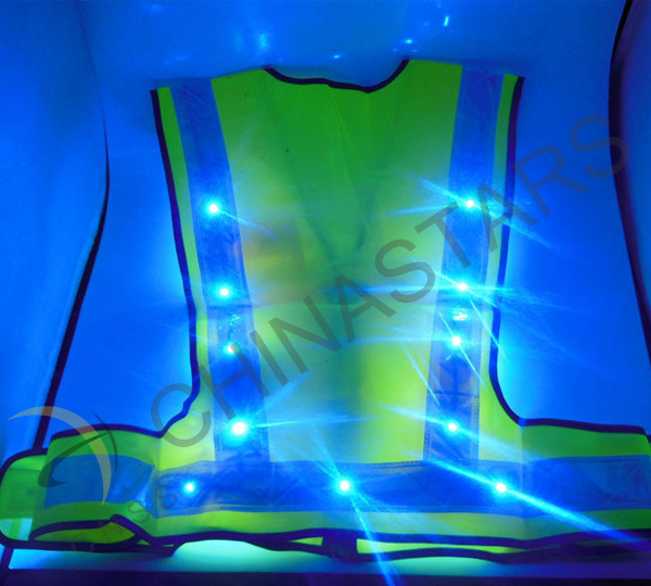 LED safety vests were sent to sanitation workers