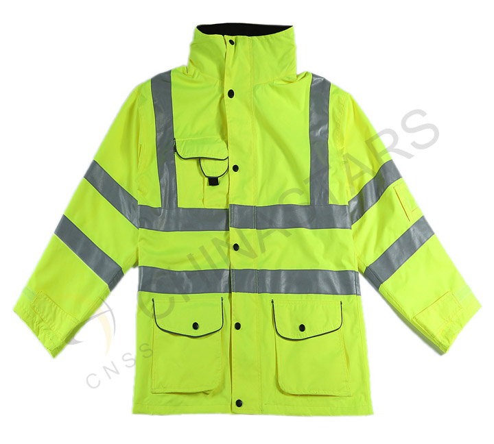 Reflective raincoat for traffic police