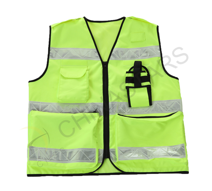 Hangzhou police with new reflective vests