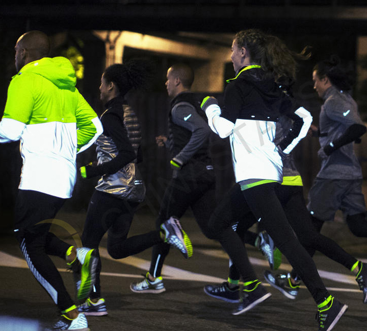 Night running reflective equipment
