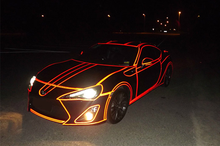 Car's reflective sticks Car's reflective sticks
