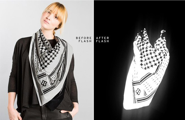 New design reflective scarf