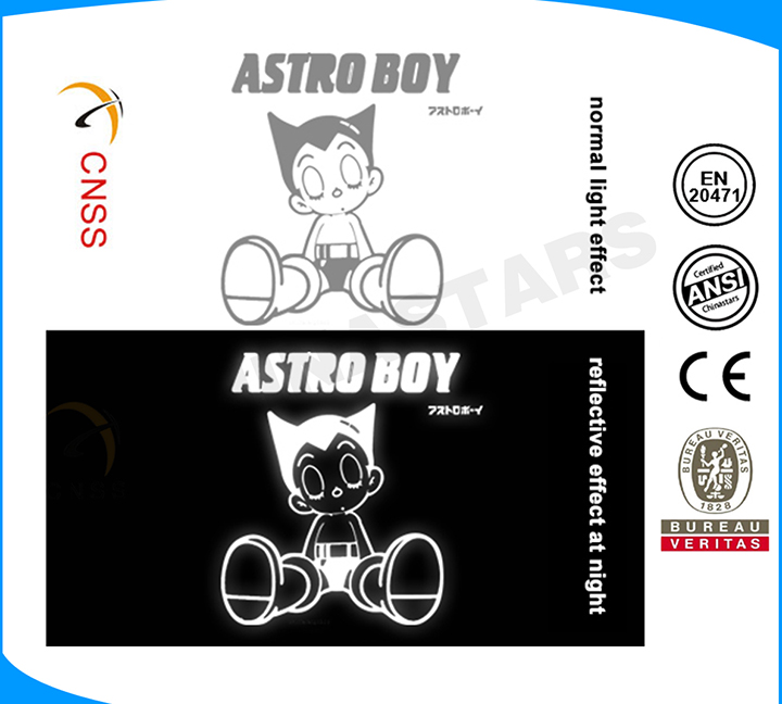 How to get the reflective heat transfer logo