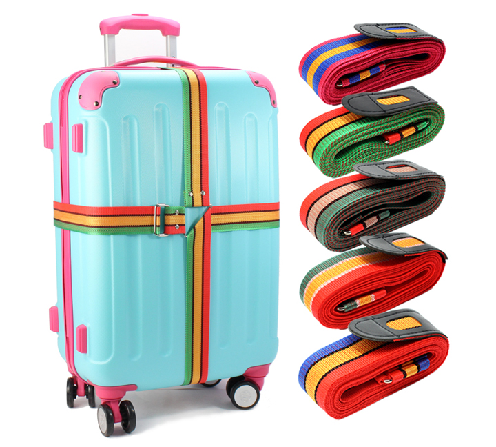 Reflective cross luggage belt