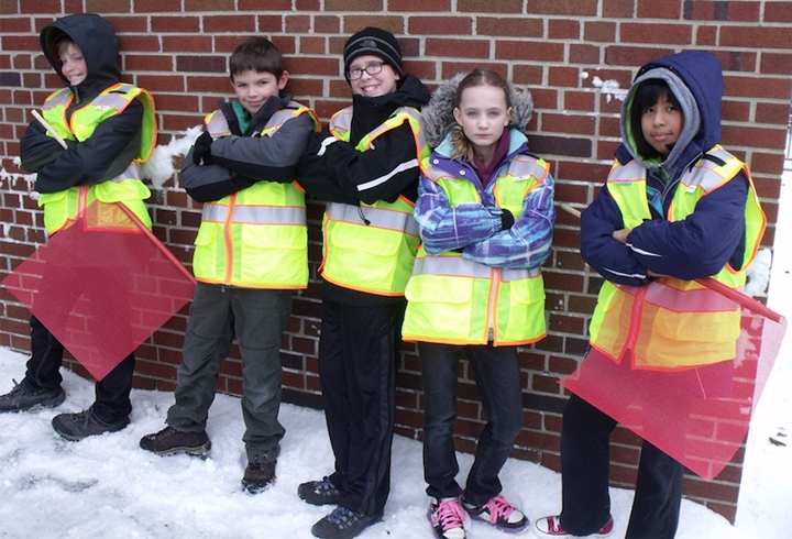 Students are required to wear reflective vest