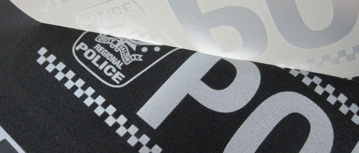 Reflective heat transfer vinyl for plotter cutting