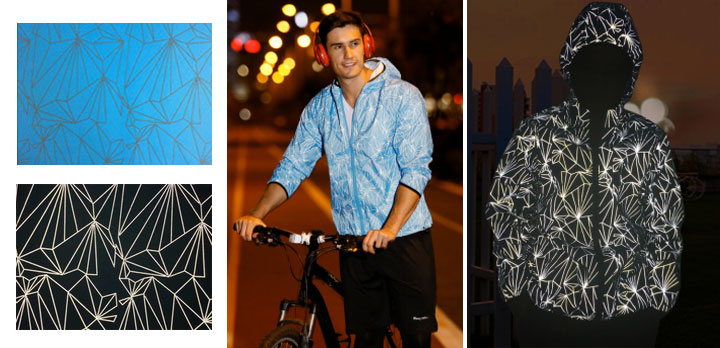 Geometric Pattern Reflective Jacket