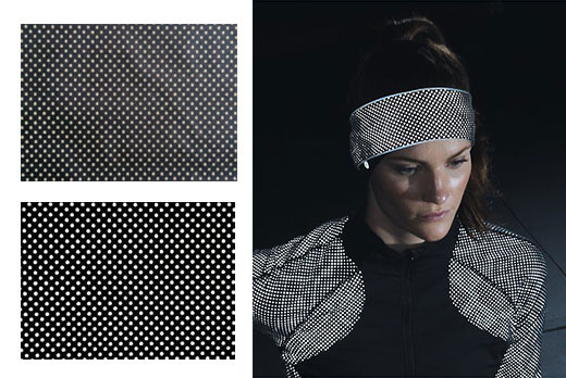 Small-dot pattern reflective cloth