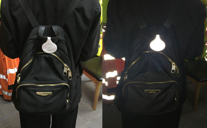 DIY reflective bag keep you safer