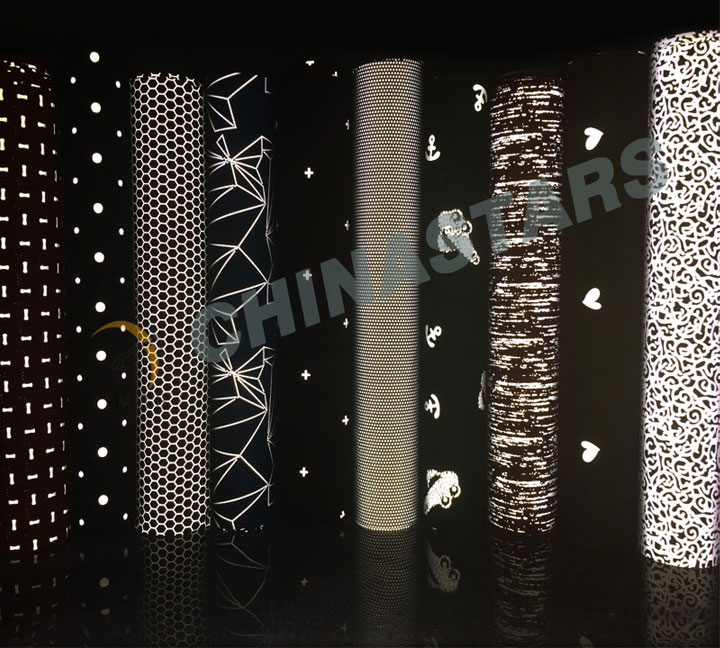All kinds of reflective fabrics for outdoor