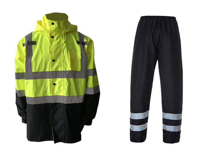 reflective raincoat