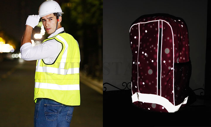 Reflective vests and reflective materials