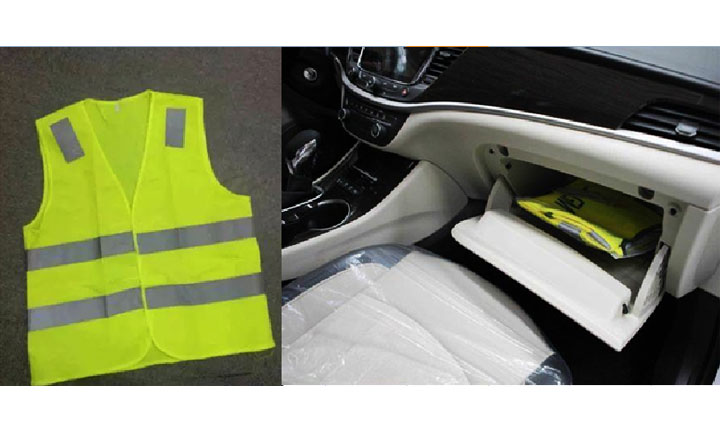 Is your car with a reflective vest 