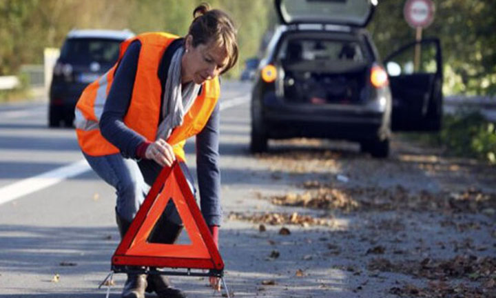 Have a reflective vest in the glove compartment