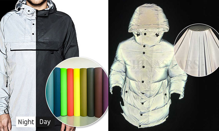 Reflective fabrics for reflective jacket 