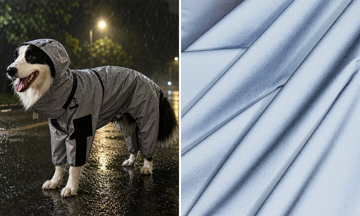 Silver Reflective fabric for Dog Vest