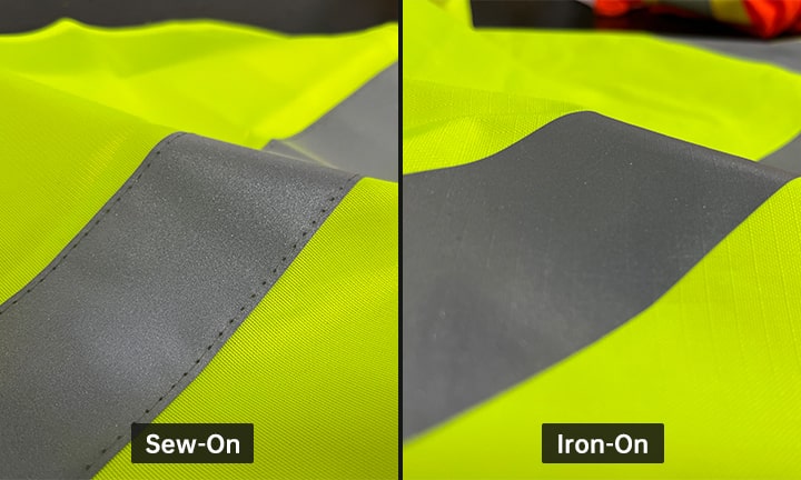 iron on reflective HTV on clothes