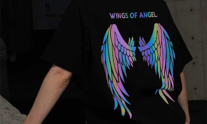rainbow reflective vinyl