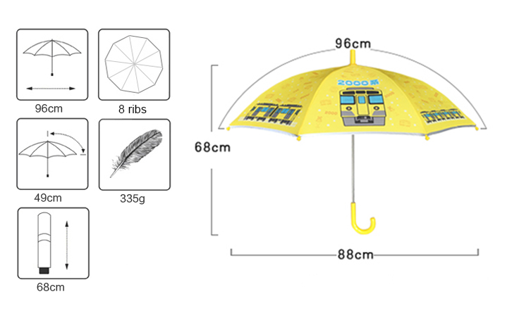 Parapluie de sécurité réfléchissant pour enfants Chinastars